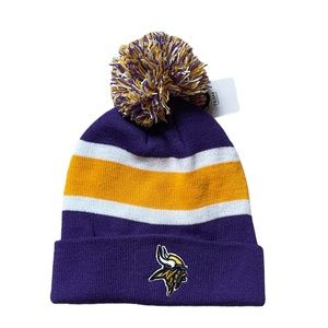 Minnesota Vikings Cuffed Pom Beanie Winter Hat